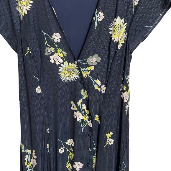 FREE PEOPLE Lost In Love Floral Midi Dress MED - Picture 4 of 7